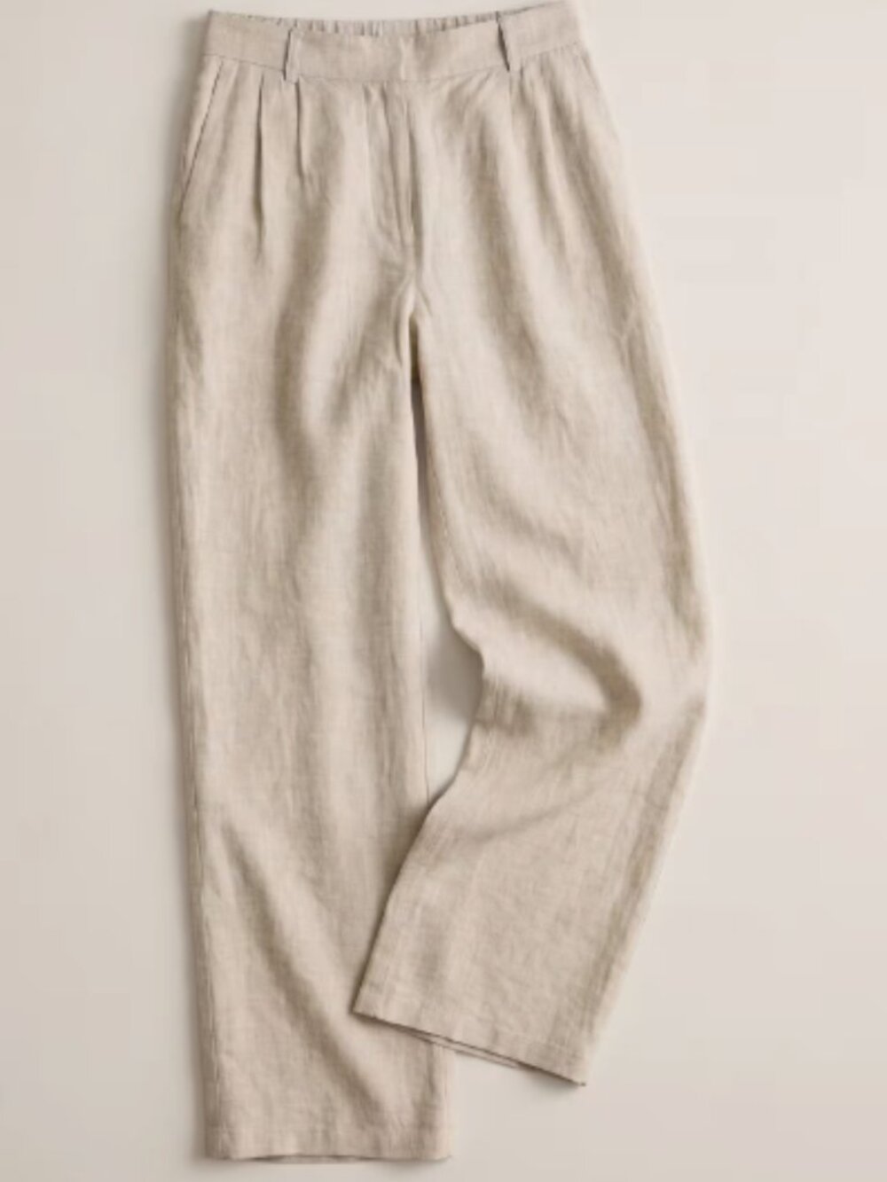 Quince NEW 100% European Linen Pleated Trouser - Flax